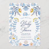 リトルピーナッツIベビーシャワー招待状 招待状 (正面/裏面)