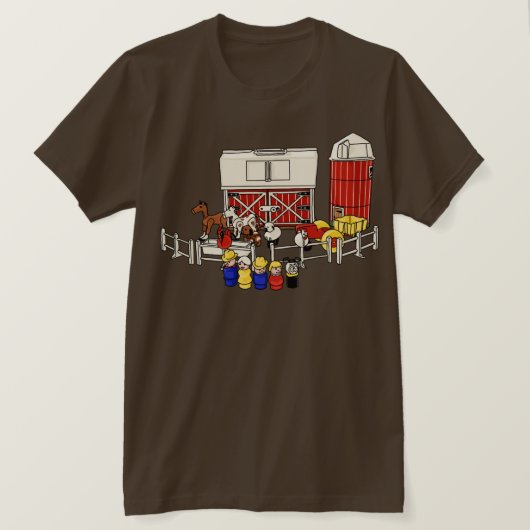 リトルピープルファミリーファーム – No Farms No Food Tシャツ (デザイン正面)