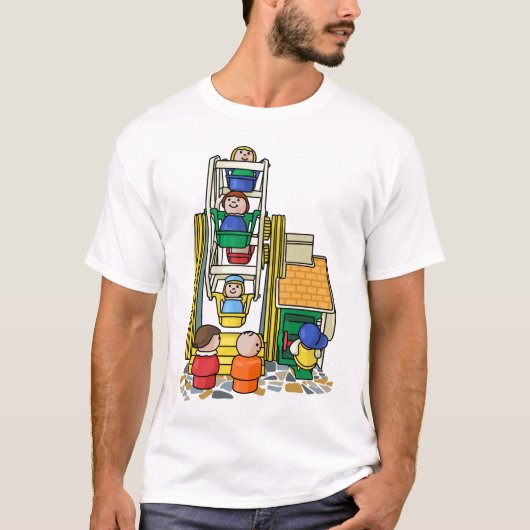 リトルピープルフェリスホイールおもしろい Tシャツ (正面)