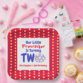 リトルファイレクラッカーの2回目の誕生日 ペーパープレート (パーティー)