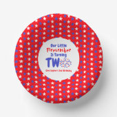 リトルファイレクラッカーの2回目の誕生日 ペーパーボウル (正面)