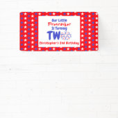 リトルファイレクラッカーの2回目の誕生日 横断幕 (インサイチュ)