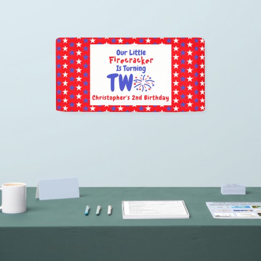 リトルファイレクラッカーの2回目の誕生日 横断幕 (トレードショー)