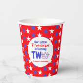 リトルファイレクラッカーの2回目の誕生日 紙コップ (正面)