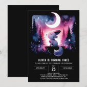 リトルファンタジーキャット誕生日 招待状 (正面/裏面)