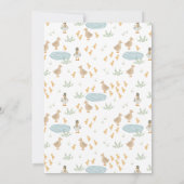 リトルファーマー ファームアニマル ベビーシャワー 招待状 (裏面)