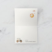 リトルファームの動物たち ベビーシャワー お礼 サンキューカード (内部)