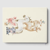 リトルファームアニマルベビーシャワーニュートラルゲストブック ゲストブック (裏面)