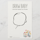 リトルファーム動物ベビーシャワー描画ベビーゲーム チラシ (正面)