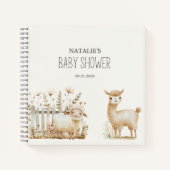 リトルファーム子供部屋アニマルズベビーシャワーゲスト ノートブック (正面)