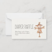 リトルファーム子供部屋ベビーシャワーおむつラッフルノート ノートカード (正面)