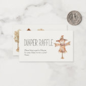 リトルファーム子供部屋ベビーシャワーおむつラッフルノート ノートカード (正面/裏面インサイチュ)