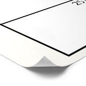 リトルファーム子供部屋ベビーシャワー推定日記号 ポスター (角)