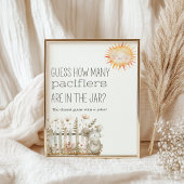 リトルファーム子供部屋ベビーシャワー推測ゲームサイン ポスター