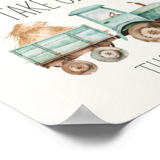 リトルファーム子供部屋ベビーシャワー親善署名 ポスター (角)