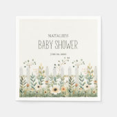 リトルファーム子供部屋動物ベビーシャワーナプキンス スタンダードカクテルナプキン (正面)