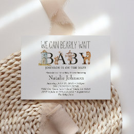 リトルファーム子供部屋動物ベビーシャワー招待状 招待状