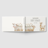 リトルファーム子供部屋動物ベビーシャワー ゲストブック (全面)