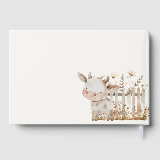 リトルファーム子供部屋動物ベビーシャワー ゲストブック (裏面)