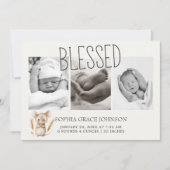 リトルファーム子供部屋動物ベビー発表 招待状 (正面)