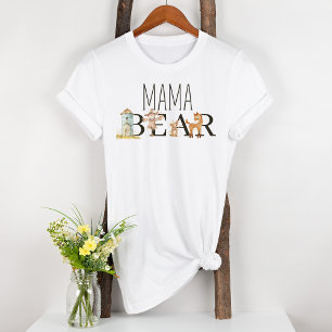 リトルファーム子供部屋動物妊婦のママベア Tシャツ