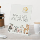 リトルファーム子供部屋動物赤ちゃんシャワーの好意 台座サイン (インサイチュ)