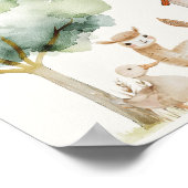 リトルファーム子供部屋動物赤ちゃんシャワーサイン ポスター (角)