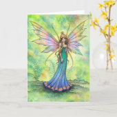 リトルファーンフェアリーファンタジーアートバイモリーハリソン カード (黄色い花)