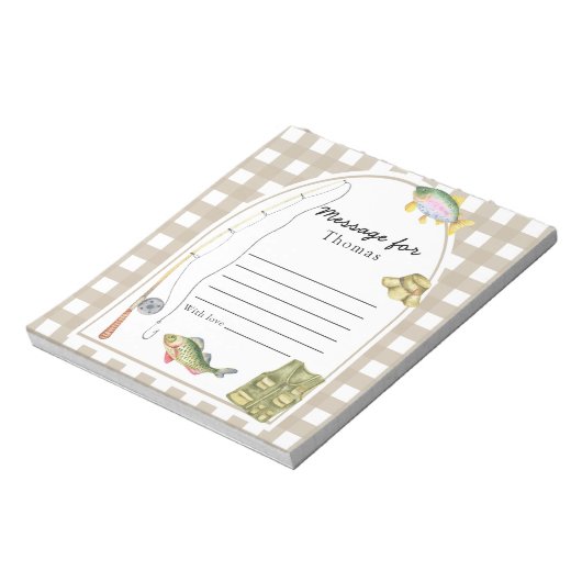 リトルフィッシャーマンタイムカプセルメッセージ ノートパッド (回転)