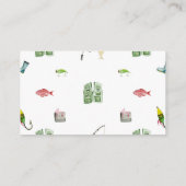 リトルフィッシャーマンベビーシャワーおむつラッフルカード プレイスカード (裏面)