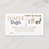 リトルフィッシャーマンベビーシャワーおむつラッフル エンクロージャーカード (正面)