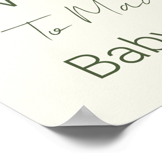 リトルフィッシャーマンベビーシャワーウェルカムサイン ポスター (角)