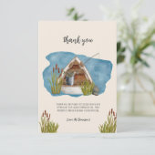 リトルフィッシャーマンベビーシャワーサンキューカード サンキューカード (スタンド正面)