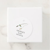 リトルフィッシャーマンベビーシャワーサークルメッセージカード フェイバータグ (インサイチュ)