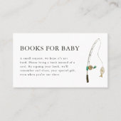 リトルフィッシャーマンベビーシャワーブックベビーカード プレイスカード (正面)