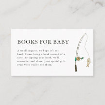 リトルフィッシャーマンベビーシャワーブックベビーカード