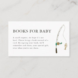 リトルフィッシャーマンベビーシャワーブックベビーカード プレイスカード