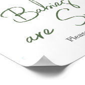 リトルフィッシャーマンベビーシャワーベビーは甘い ポスター (角)