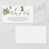 リトルフィッシャーマンベビーシャワーベビー エンクロージャーカード (正面/裏面)