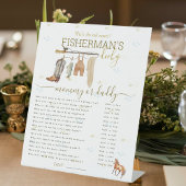 リトルフィッシャーマンベビーシャワーママかパパのゲーム 台座サイン