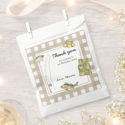 リトルフィッシャーマン誕生日ありがとう フェイバーバッグ (クリップ留めされた状態)