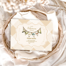 リトルフィッシャーマン魚釣りおむつラッフル エンクロージャーカード