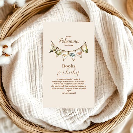 リトルフィッシャーマン魚釣りブックスベビー エンクロージャーカード