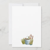 リトルフィッシャーマン魚釣りベビーシャワー招待状 招待状 (裏面)