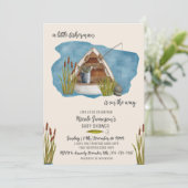 リトルフィッシャーマン魚釣りベビーシャワー招待状 招待状 (スタンド正面)