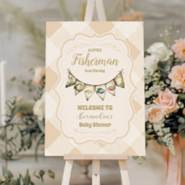 リトルフィッシャーマン魚釣りベビーシャワー スタンダードカクテルナプキン