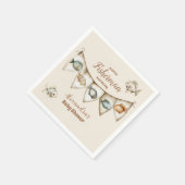 リトルフィッシャーマン魚釣りベビーシャワー スタンダードカクテルナプキン (角)