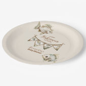 リトルフィッシャーマン魚釣りベビーシャワー ペーパープレート (アングル)