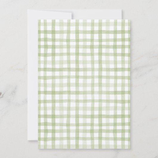 リトルフィッシャーマン魚釣り物干しベビーシャワー 招待状 (裏面)