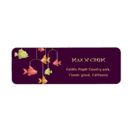 リトルフィッシュクリムゾンレッドベビー差出人住所 ラベル